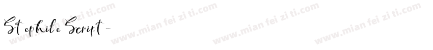 Stephile Script字体转换